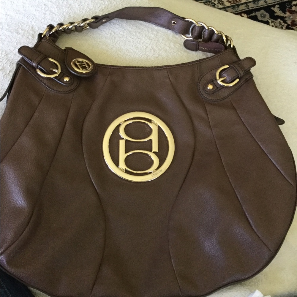 BEBE Large Brown Shoulder Bags 18x14 Inches